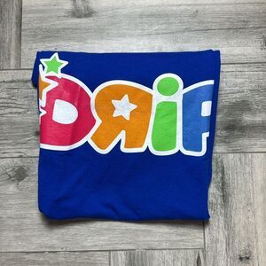 Imaginary Brand Mens Crewneck "DRIP" Short Sleeve T Shirt Royal Blue XL